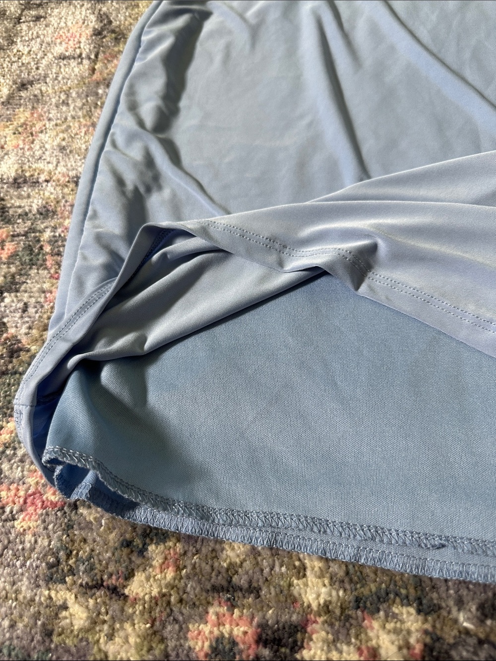 21 Saints Sleeveless Light Blue Twist-Front Formal Mini Bodycon Dress Large NWT - Picture 6 of 8